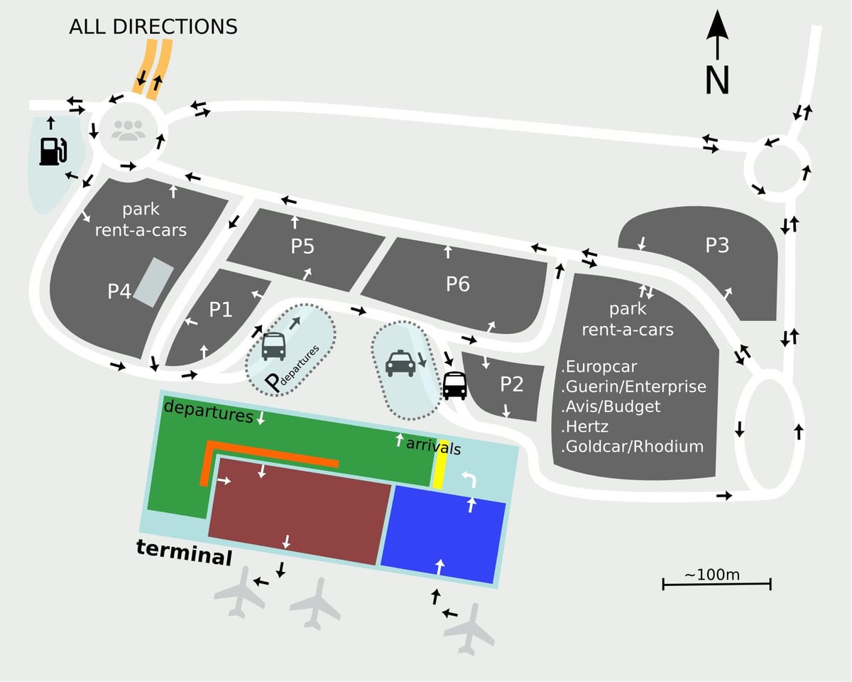 Sevilla airport 지도