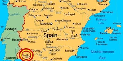 세비야 espana 지도